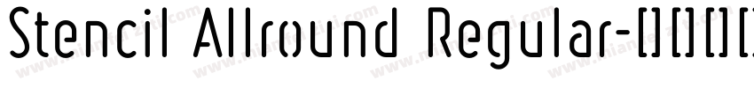 Stencil Allround Regular字体转换